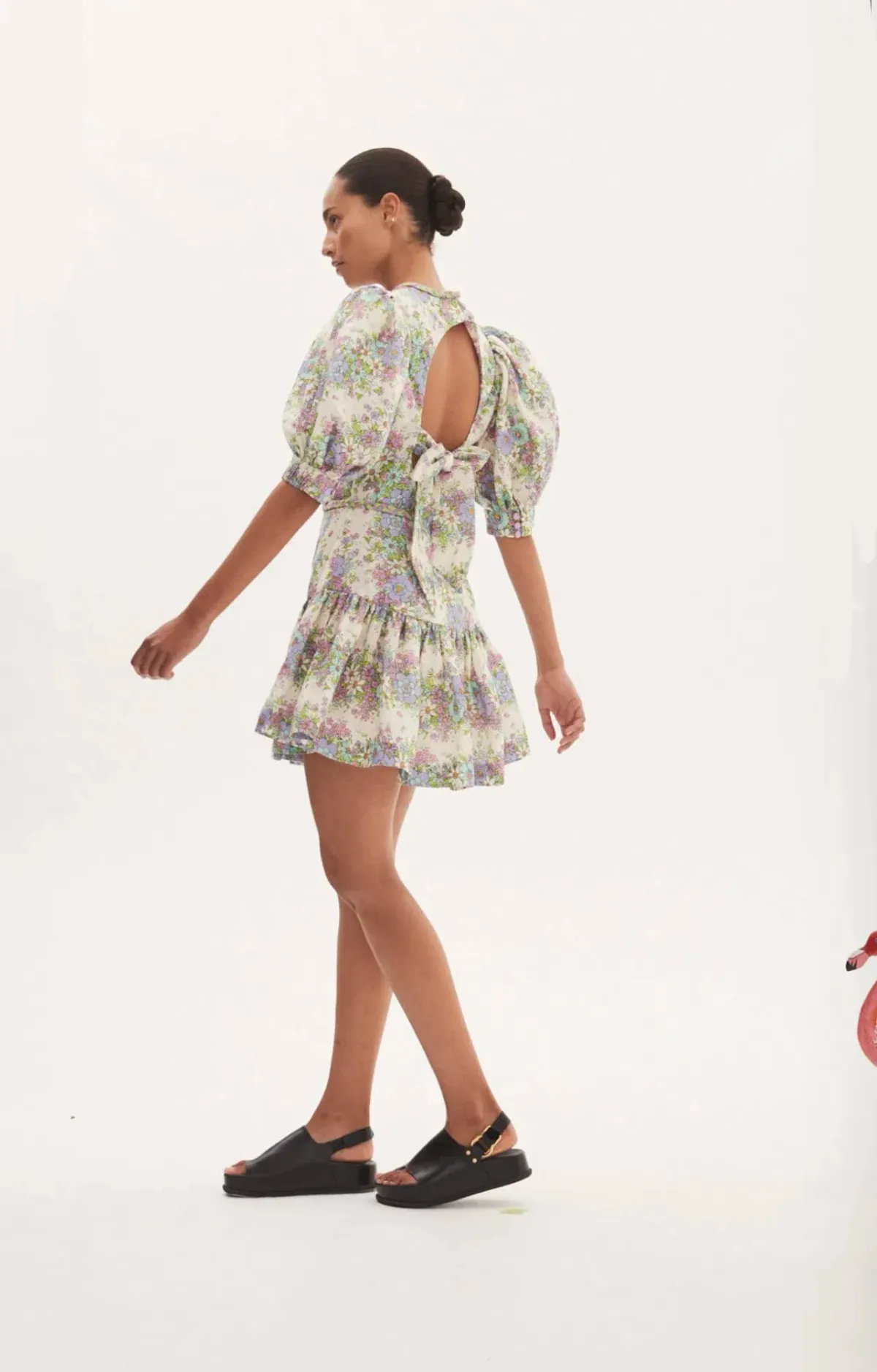 Alemais Alamos Agnes Mini Dress Cream Size AU 12  - Image 2