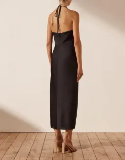 Shona Joy Luxe Twist Front Halter Midi Dress for rent on The Volte - image 2