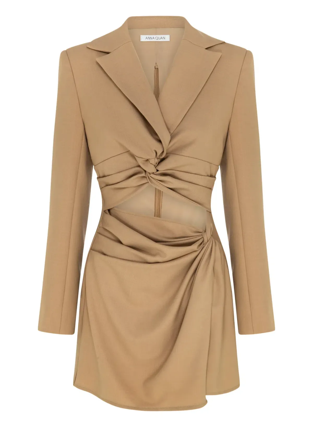 Anna Quan Mona Dress Beige Size 8  - Image 3