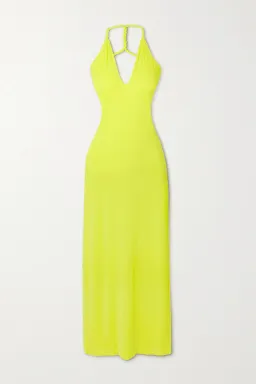 Dion Lee V-neck Rope Dress Acid Yellow Size 6 for rent on The Volte - image 3