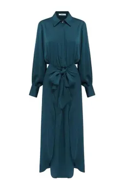 Sheike Hemisphere Midi Dress Blue Size 8 / S for rent on The Volte - image 4