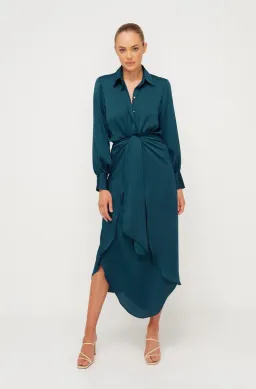 Sheike Hemisphere Midi Dress Blue Size 8 / S for rent on The Volte - image 1