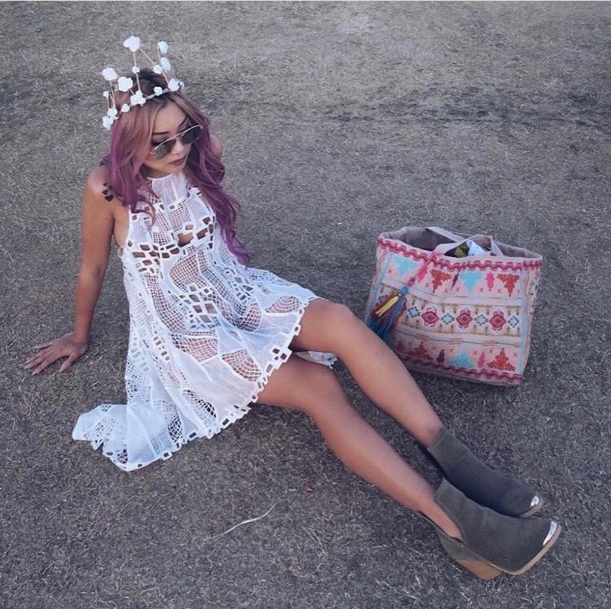 Asilio Diamond in the Rough Dress White 6 - Image 3