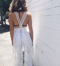 Asilio Diamond in the Rough Dress White 6 for rent on The Volte - image 4