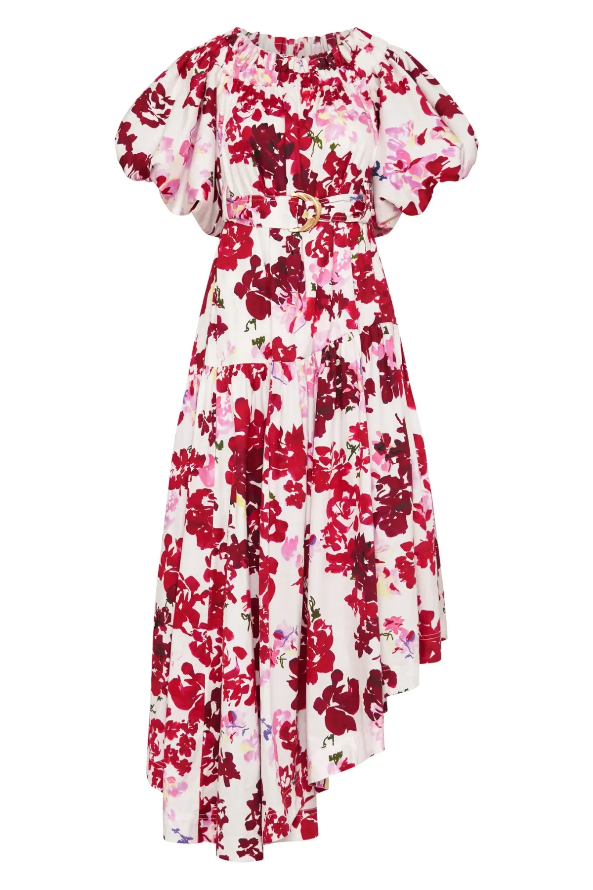 Aje Riviera Midi Dress Print Pink Size AU 16 - Image 4