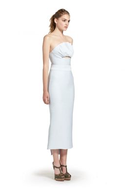 Maticevski blue emulate bustier and skirt size 6 for rent on The Volte - image 3