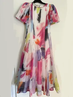 AJE Nova Pleated Midi Dress Size 6 for rent on The Volte - image 4