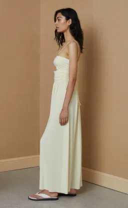 Bec & Bridge Isla Halter Dress Butter Yellow Size AU 10 for rent on The Volte - image 4