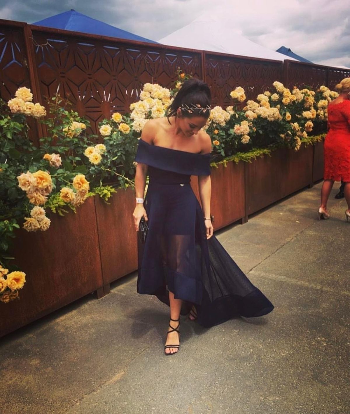 Bronx And Banco Tulip Dress Navy Size 6 - Image 2