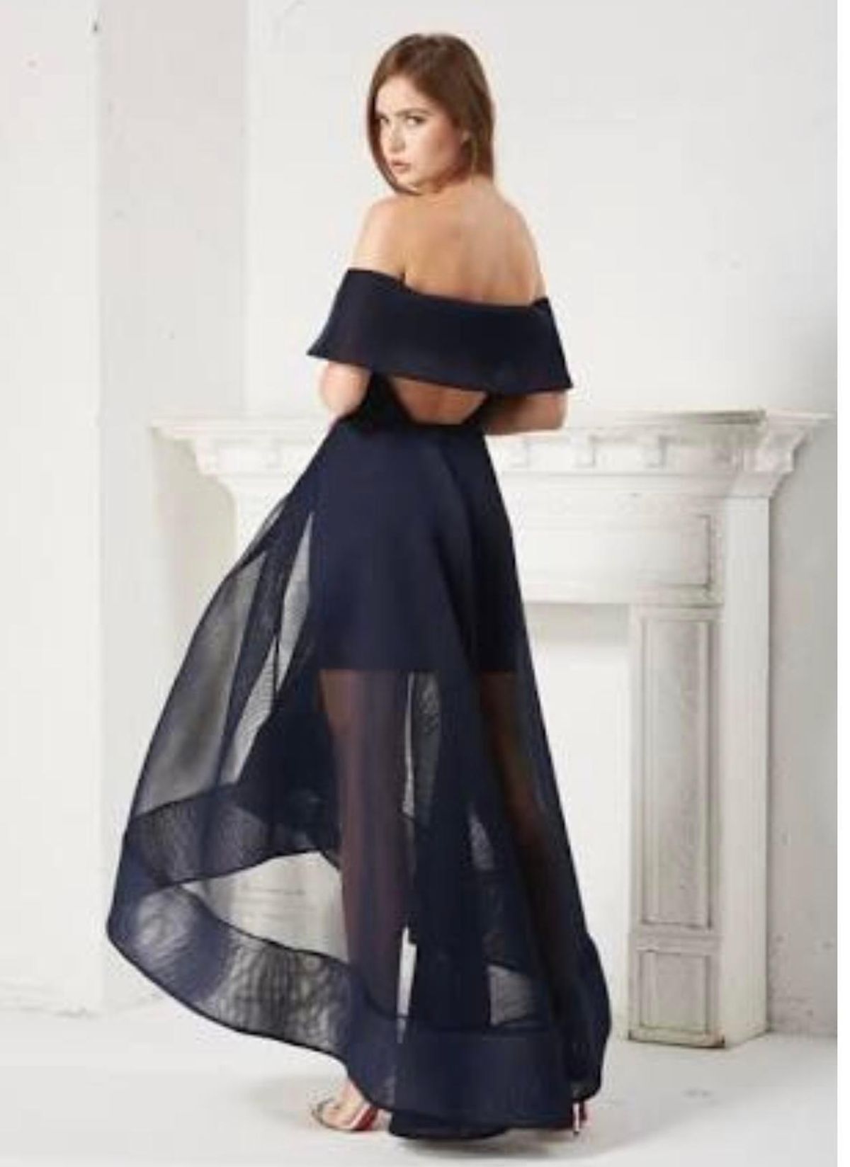 Bronx And Banco Tulip Dress Navy Size 6 - Image 3