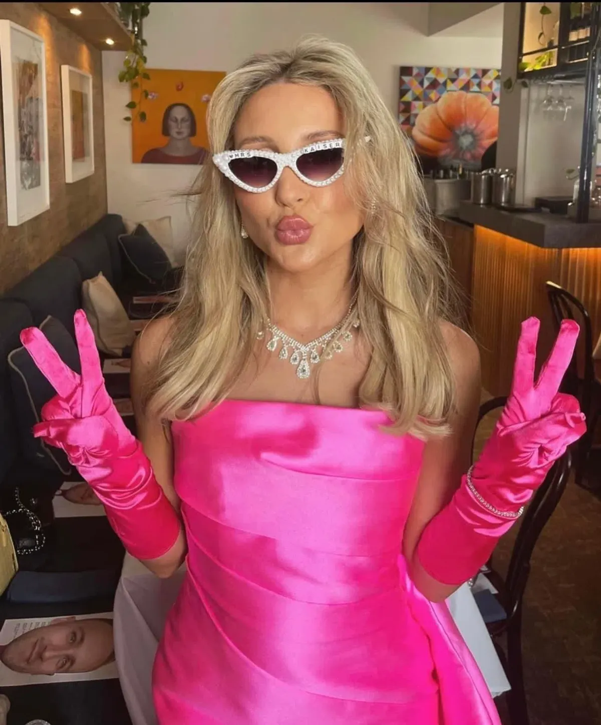 Solace London Elia Strapless Mini Dress Pink Size 8  - Image 4