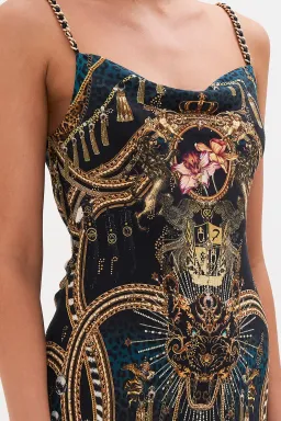 Camilla x Robbie Williams Rockstar Royalty Long Bias Slip Dress Multi Size XL / Au 16 for rent on The Volte - image 2
