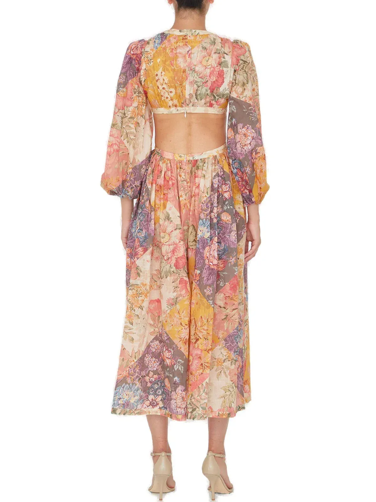 Zimmermann Pattie Patchwork Long Dress Floral Size 0 / Au 8 - Image 2