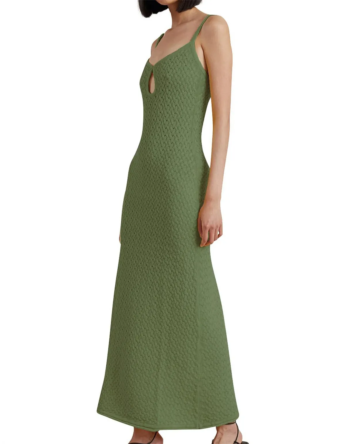 Bec & Bridge Effie Knit Key Maxi Dress Green Size L / Au 12 - Image 4