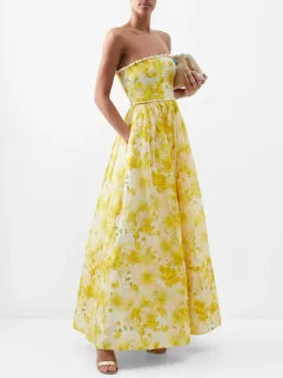 Zimmermann Wonderland Shell Gown in Daffodil Print Size 0/AU 8 for rent on The Volte - image 2