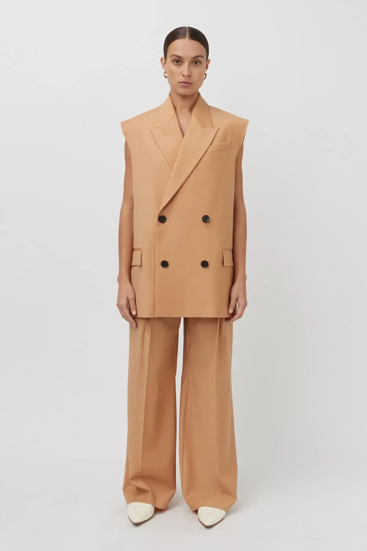 Camilla and Marc Renata Vest and Pant Set Rosewood Pink Size 8-10 - Image 1