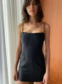 Manning Cartell Neo Classic Mini Dress with Chain Black Size 8 / S for rent on The Volte - image 8