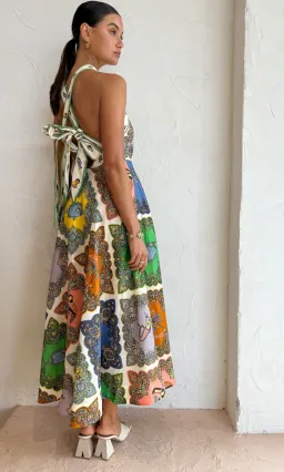Alemais Trippy Troppo Halter Midi Dress Multi Print Size 8 for rent on The Volte - image 7