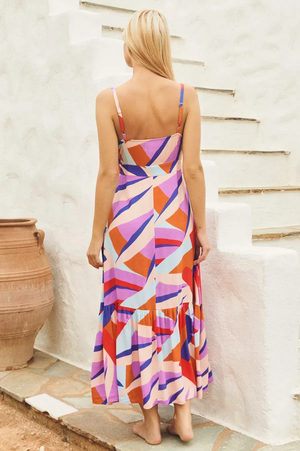 Mister Zimi Summer Hazel Dress in Symi Multi Size 8 - Image 4