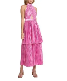 L'Idee Magnifique Midi Dress Pink Size 12 for rent on The Volte - image 3
