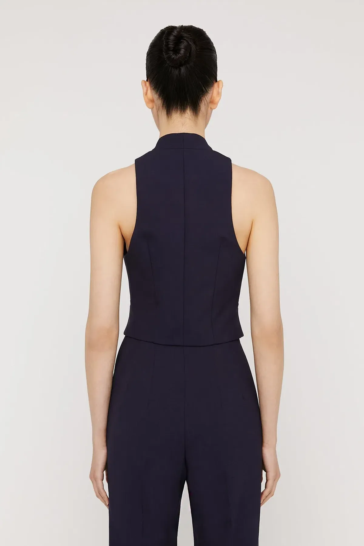 Scanlan Theodore Tailored Waistcoat & Pant Set Navy Size 4 - Image 3