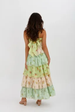 Alemais Clementine Tiered Maxi Dress Multi Floral Size 10 for rent on The Volte - image 5
