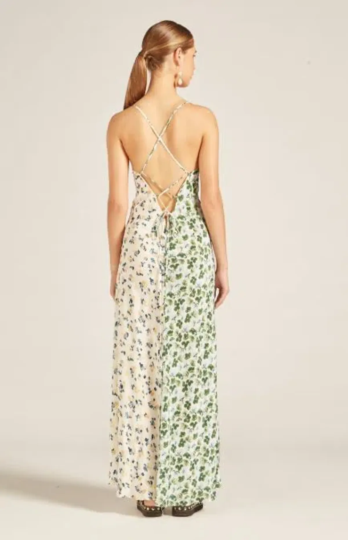 Lee Mathews Eloise Silk Slip Dress Floral Size  - Image 2