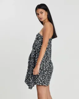 Shona Joy Parker One Shoulder Draped Mini Dress Floral Size 12 for rent on The Volte - image 4