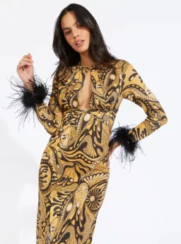 Alice McCall Feather Dress Gold Dust Size AU 8 for rent on The Volte - image 5