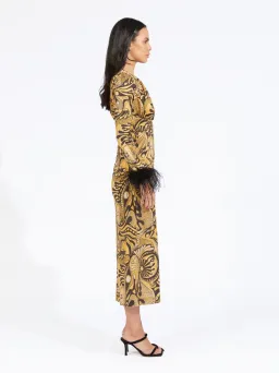 Alice McCall Feather Dress Gold Dust Size AU 8 for rent on The Volte - image 3