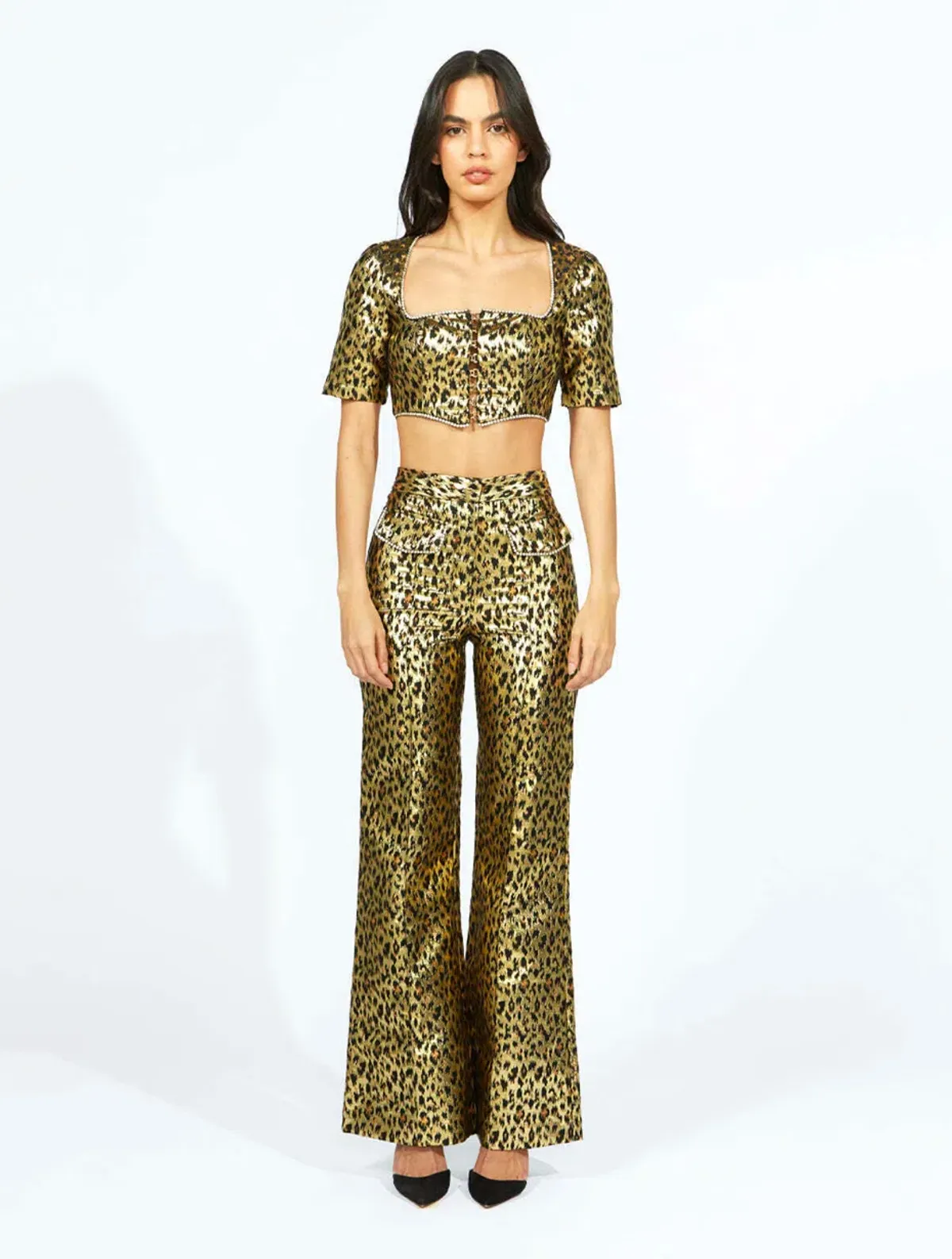 Alice McCall The Night Cat Pant Gold Size AU 6 - Image 3