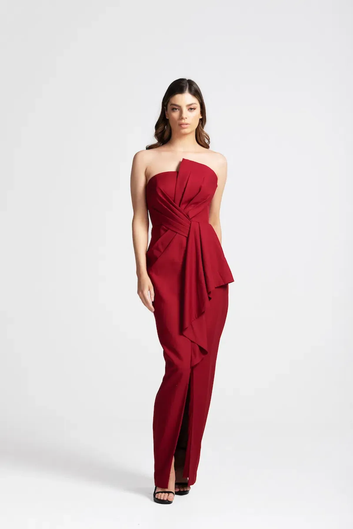 Samantha Rose Stellina Gown Wine Size AU 10 - Image 1