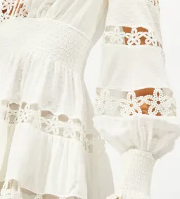 Zimmermann Primrose Daisy Embroidered Lace Short Dress White Size 1 / AU 10  for rent on The Volte - image 4