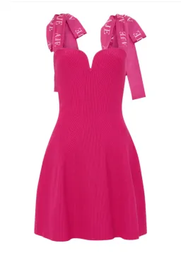 Aje Amber Knit Dress Pink Size AU 8 for rent on The Volte - image 5