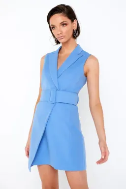 Mossman Make Your Move Dress Blue Size AU 8 for rent on The Volte - image 3