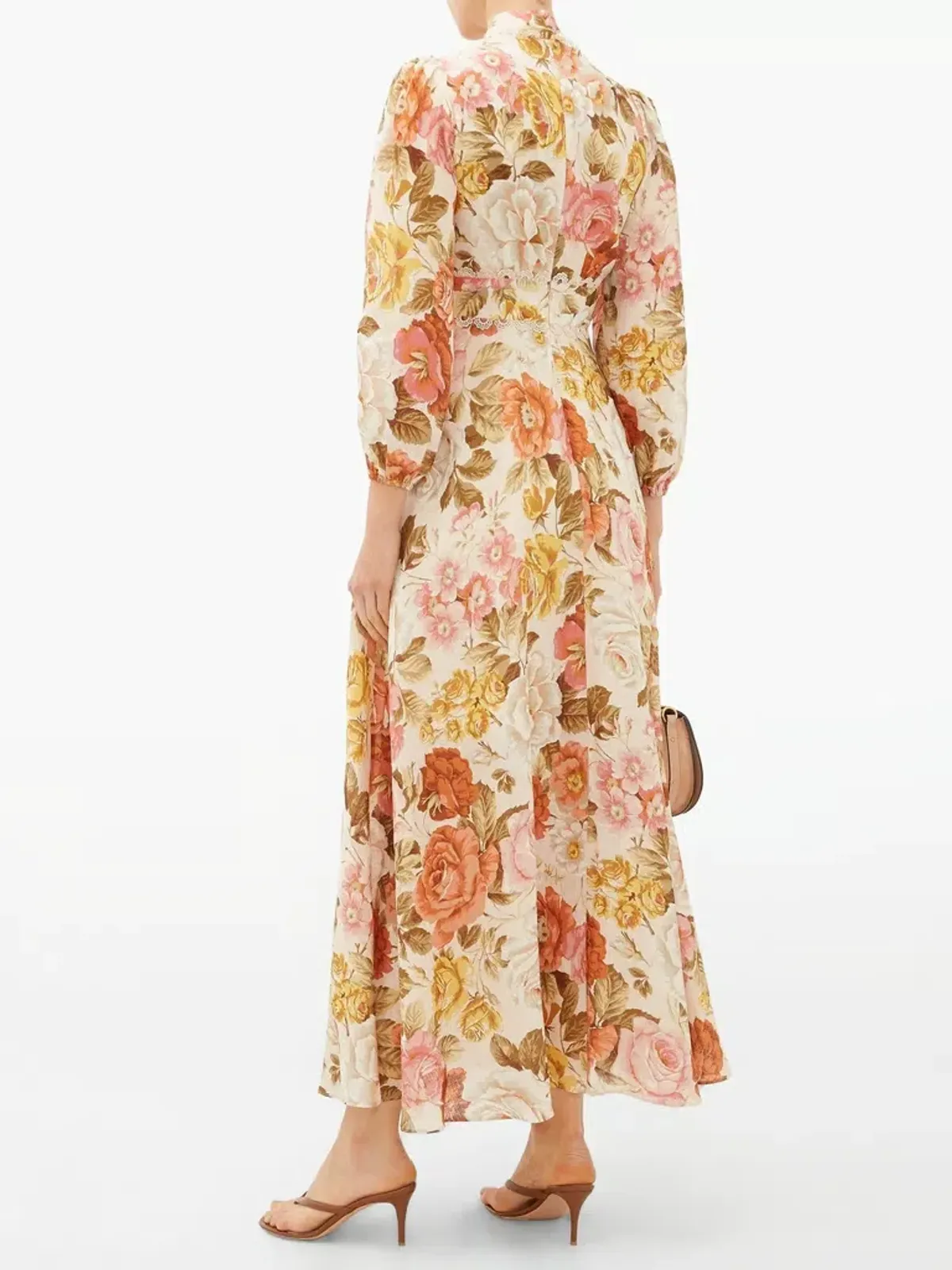 Zimmermann Bonita Floral Print Maxi Dress Size 0/AU 8 - Image 3