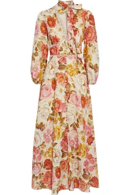 Zimmermann Bonita Floral Print Maxi Dress Size 0/AU 8 for rent on The Volte - image 4
