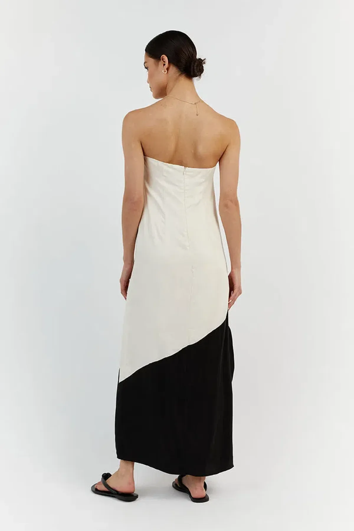 Dissh Taj Pearl and Black Midi Dress White Size 10 - Image 2