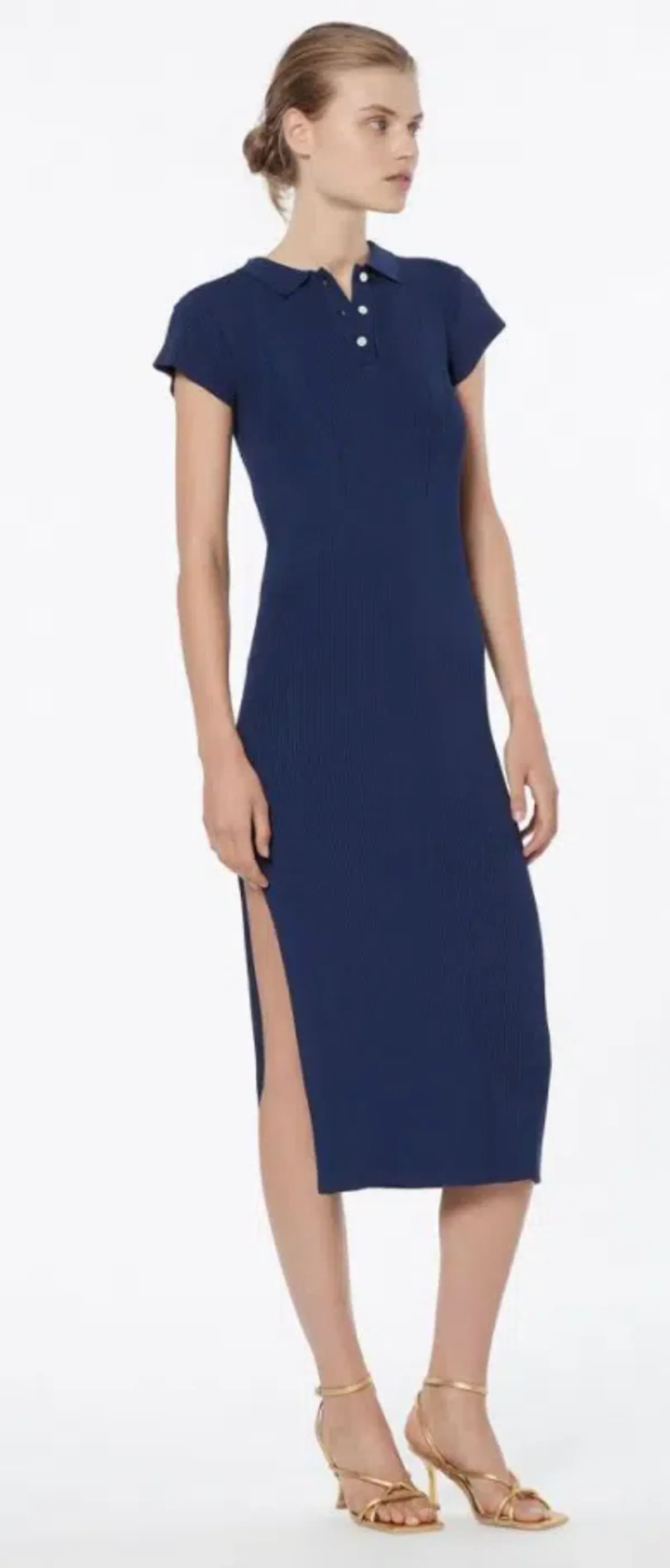 MANNNING CARTEL MVP KNIT POLO DRESS NAVY SIZE XS - Image 4