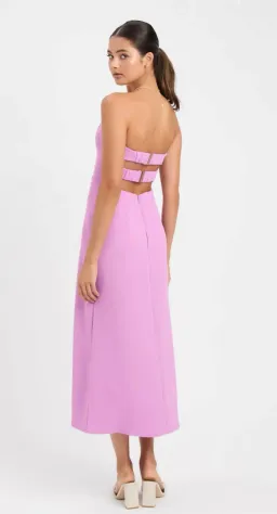 Kookai Alpha Strapless Midi Dress in Violet Size 36 / Au 8 for rent on The Volte - image 3