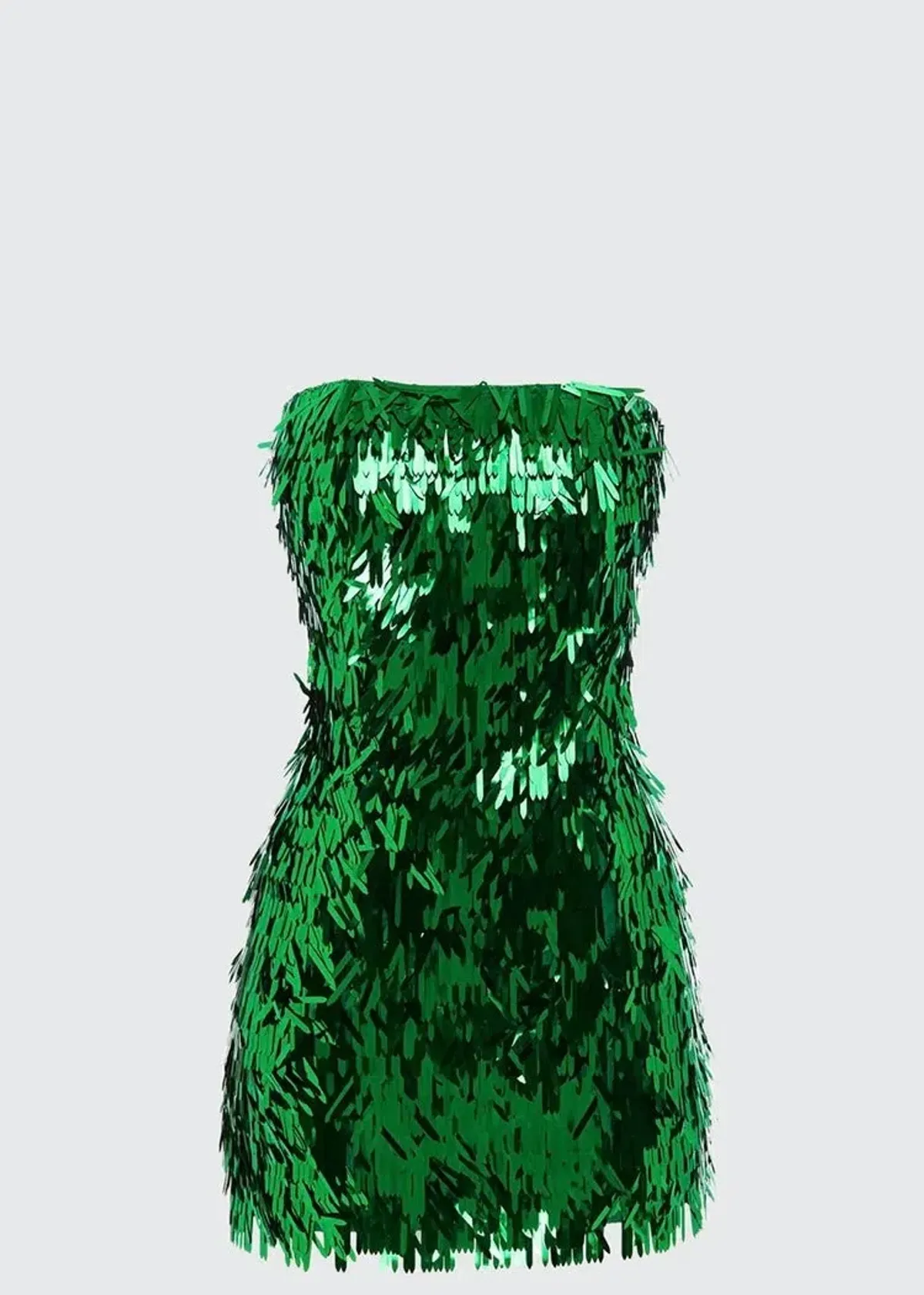 Leo Lin Stefani Sequin Strapless Mini Dress in Forest Size 14 - Image 1