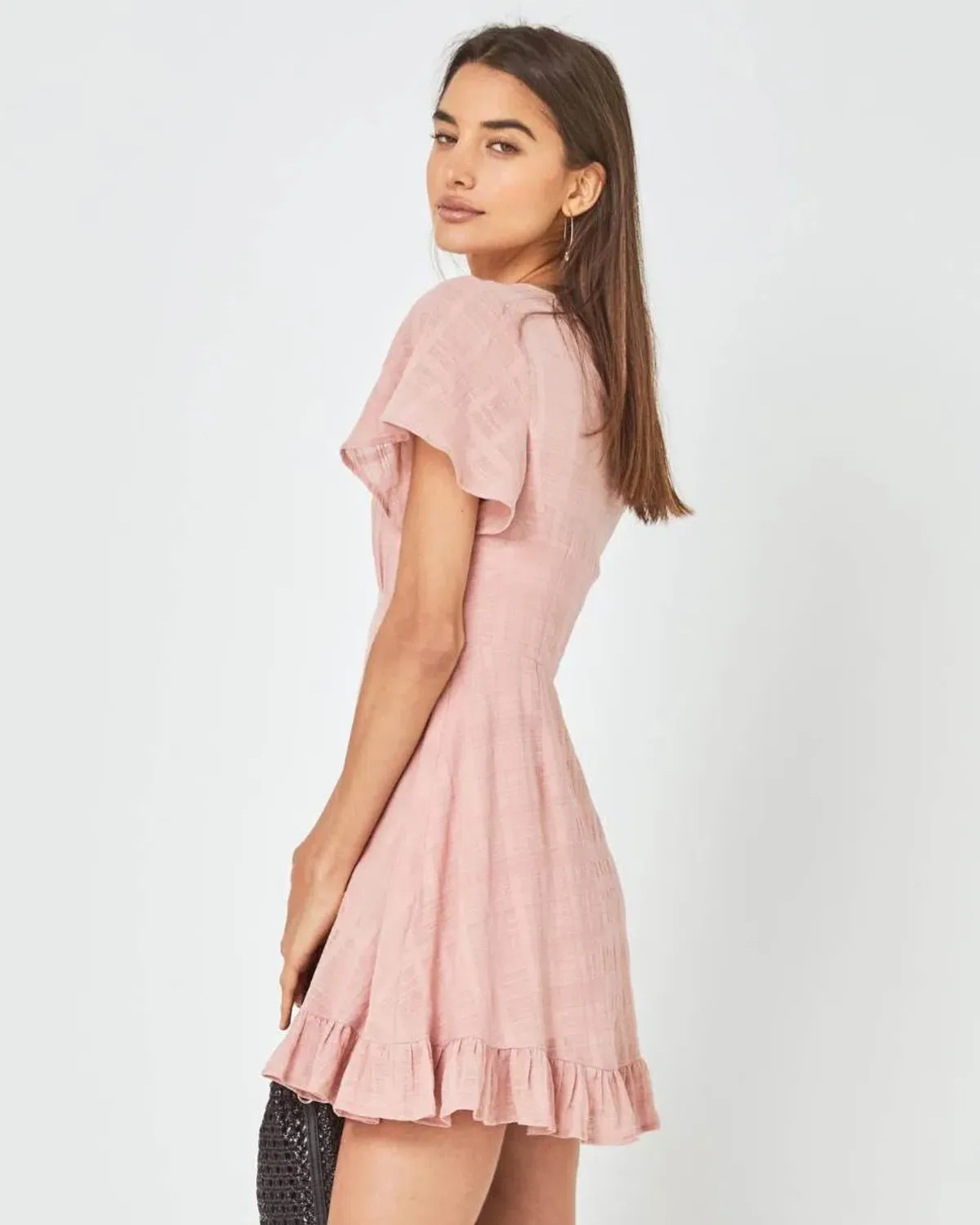 Auguste The Label Pia Mini Dress Pink Size 6 - Image 3