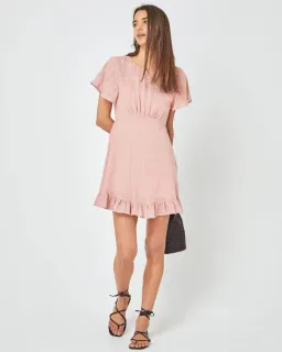 Auguste The Label Pia Mini Dress Pink Size 6 for rent on The Volte - image 1