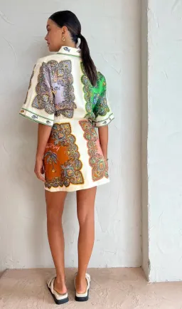 Alemais Trippy Troppo Mini Dress Multi Size 12 for rent on The Volte - image 2