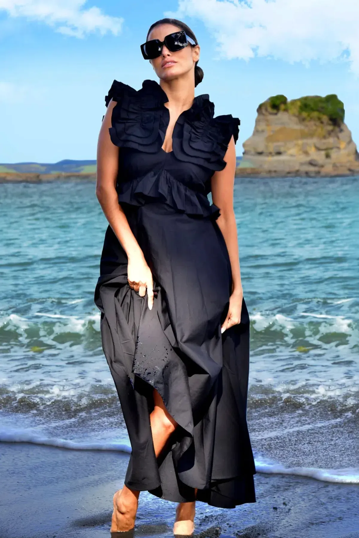 Trelise Cooper Got the Frills for You Black Size 10 - Image 1