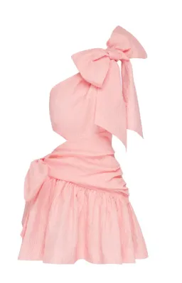 Alemais Aria One-Shoulder Mini Dress Pink Size 10 for rent on The Volte - image 3