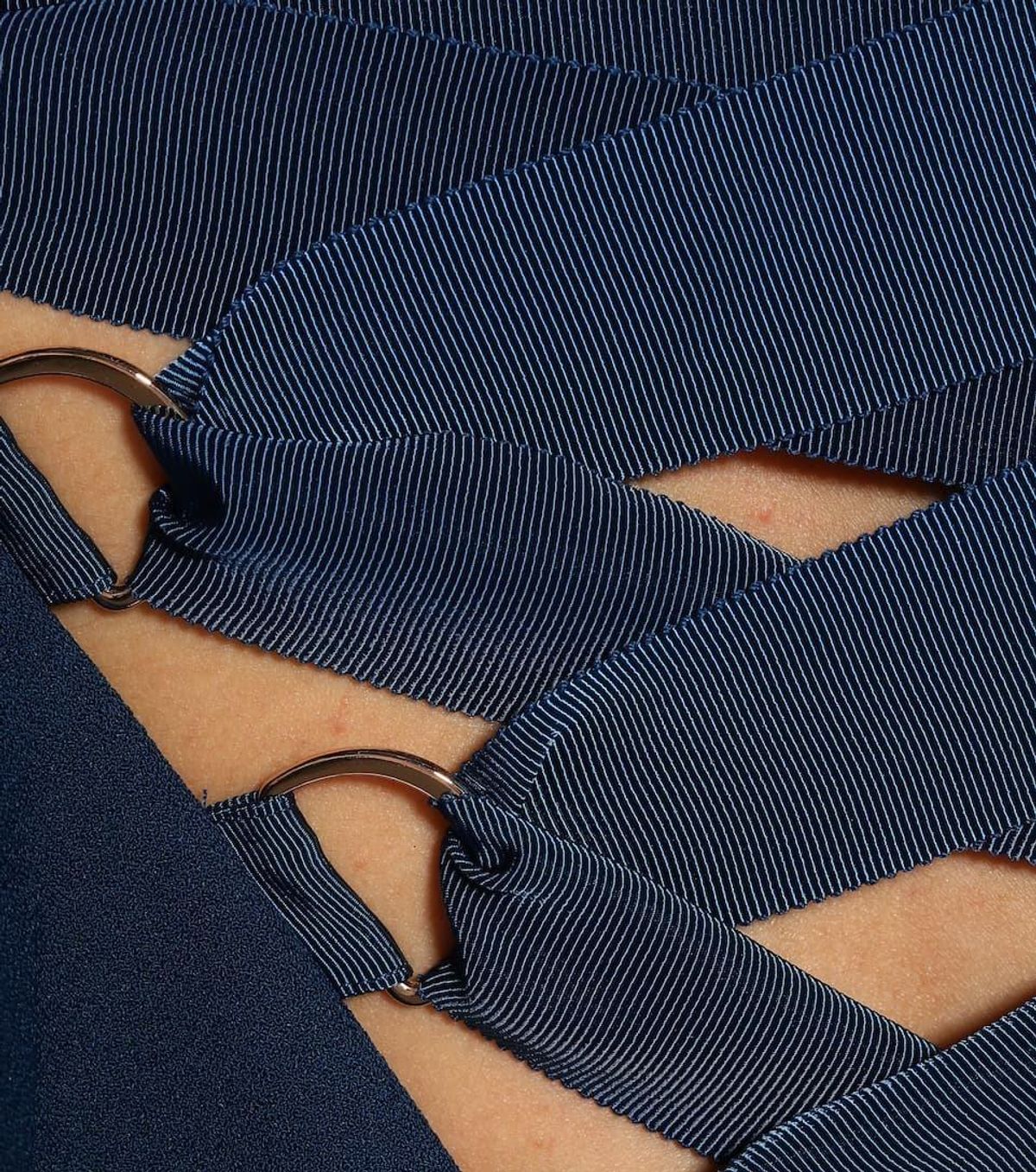 Rebecca Vallance Aegean off-the-shoulder dress navy size 12 - Image 3