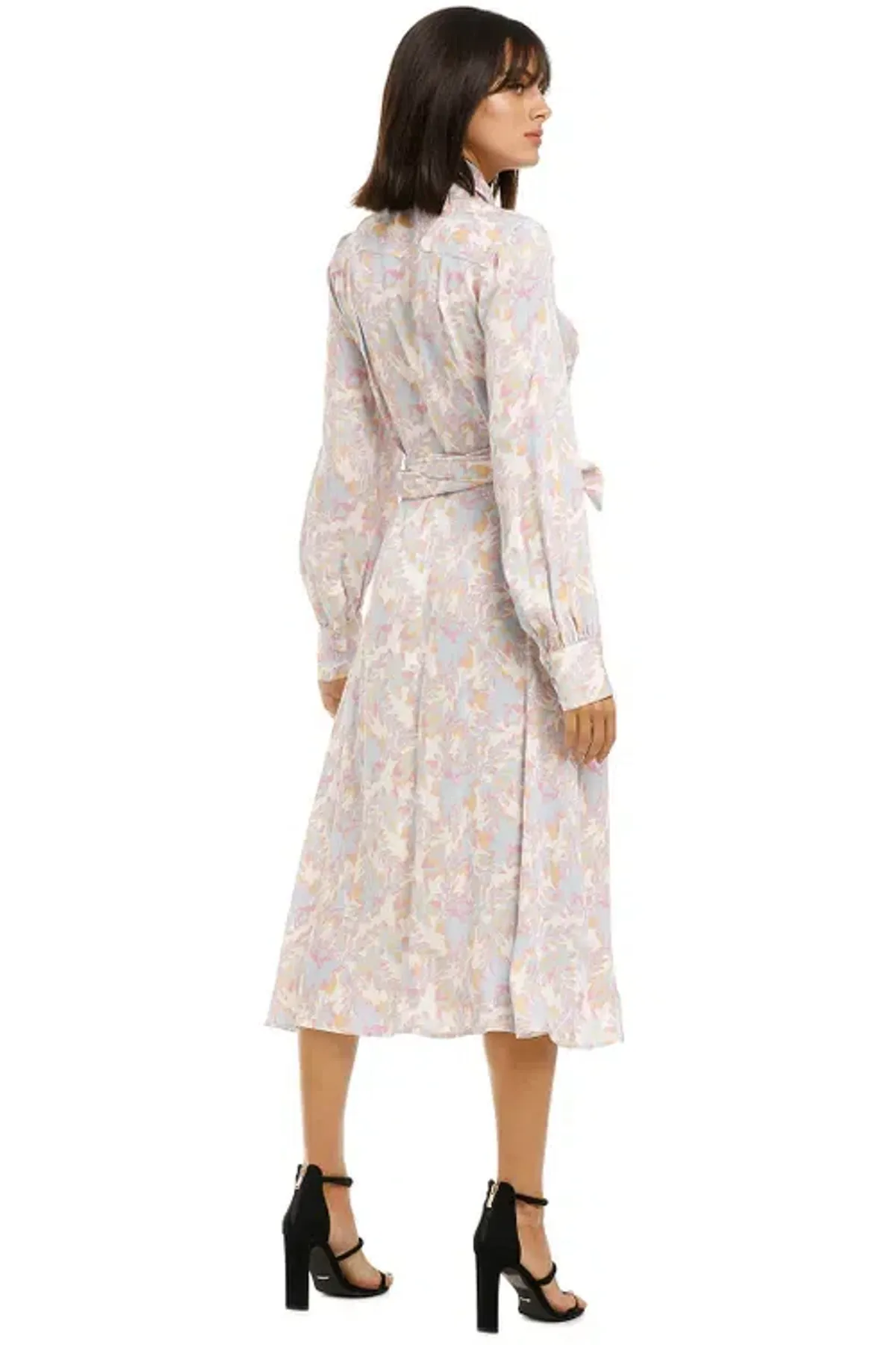 Rebecca Vallance Fleur Midi Shirt Dress in Floral Print Size 10 - Image 3