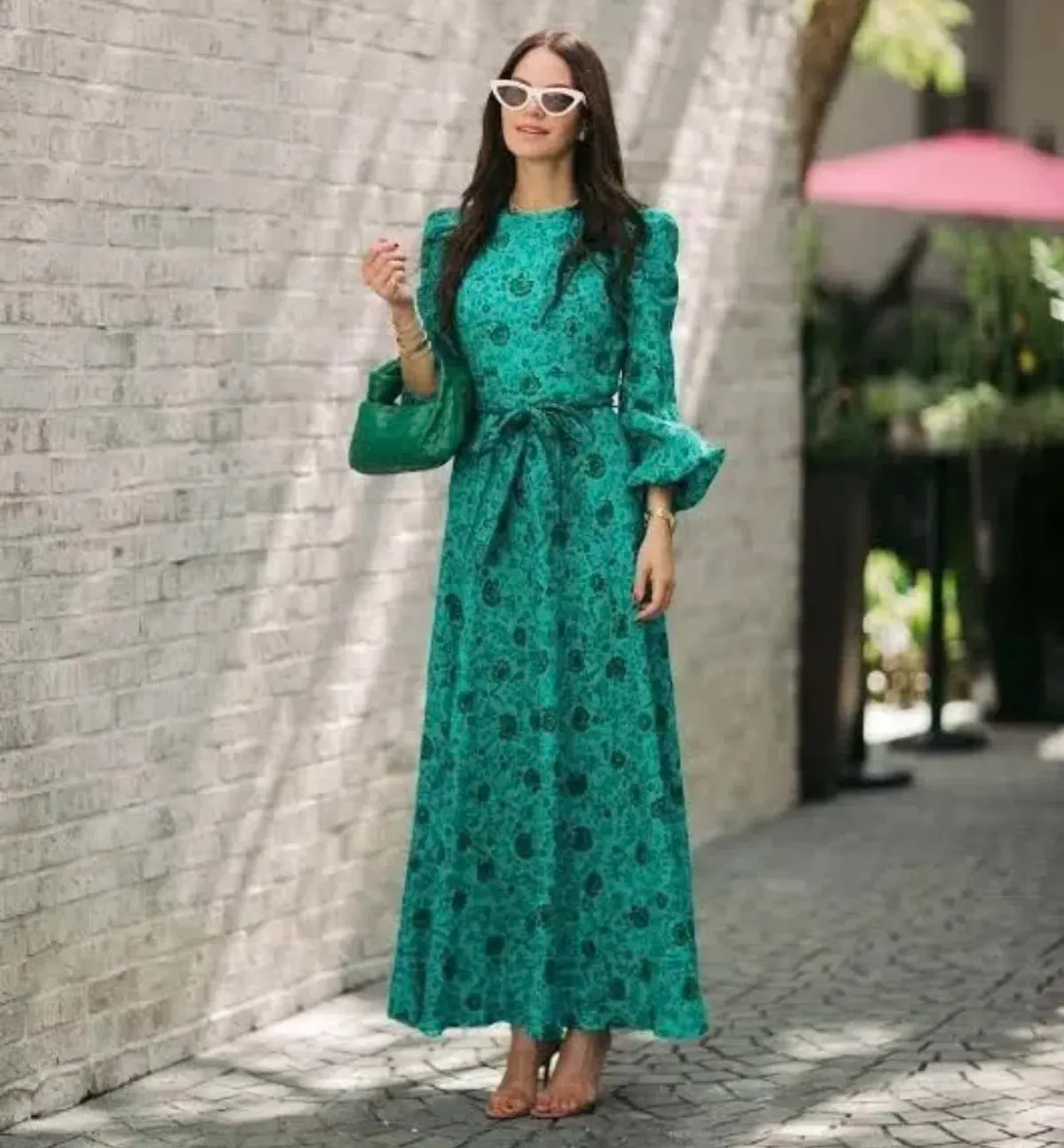 Zimmermann The Lulu High Neck Dress in Jade Floral Size 1 / Au 10 - Image 2