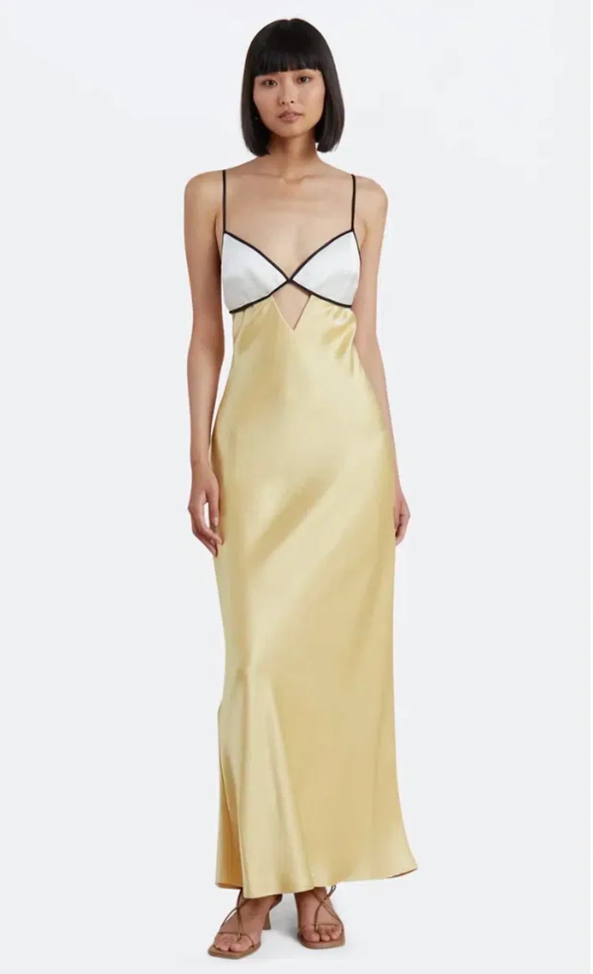Bec & Bridge Nadia Bustier Maxi Dress Yellow Size 6 - Image 2